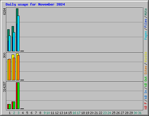 Daily usage for November 2024