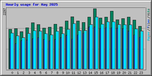 Hourly usage for May 2025