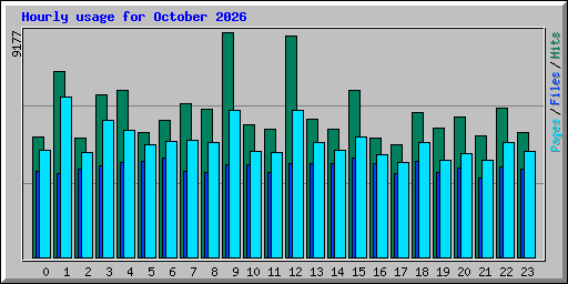 Hourly usage for October 2026